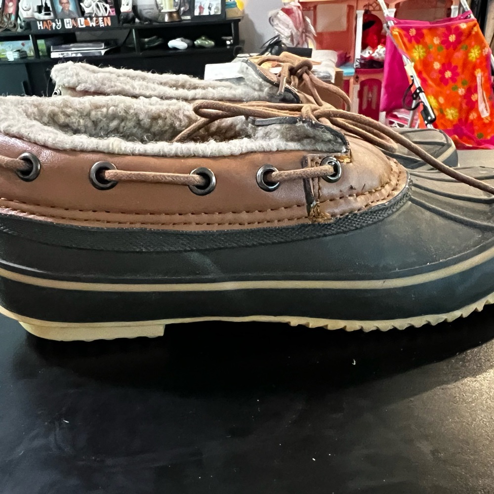 Brown and Black Winter Boots